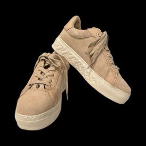 Kurt Geiger London Kensington Cupsole Trainer Women's 37 US 7 Platform Blush